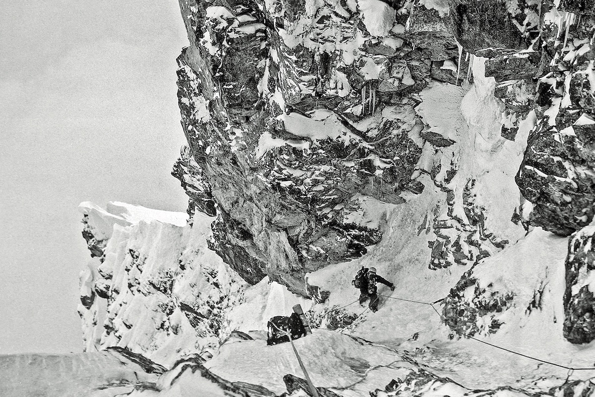 George Lowe on the Infinite Spur. [Photo] Michael Kennedy
