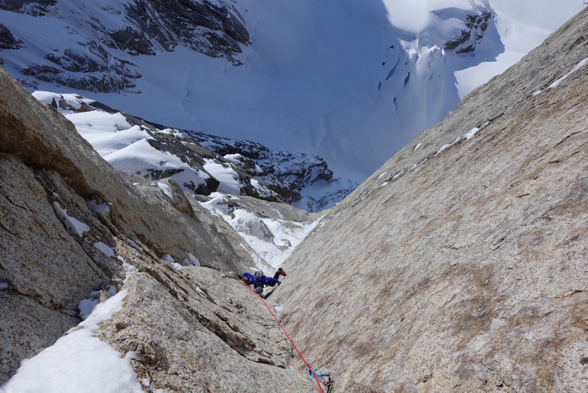 Marvell follows the crystal corner on Techno Terror. [Photo] Matt Cornell, The North Face