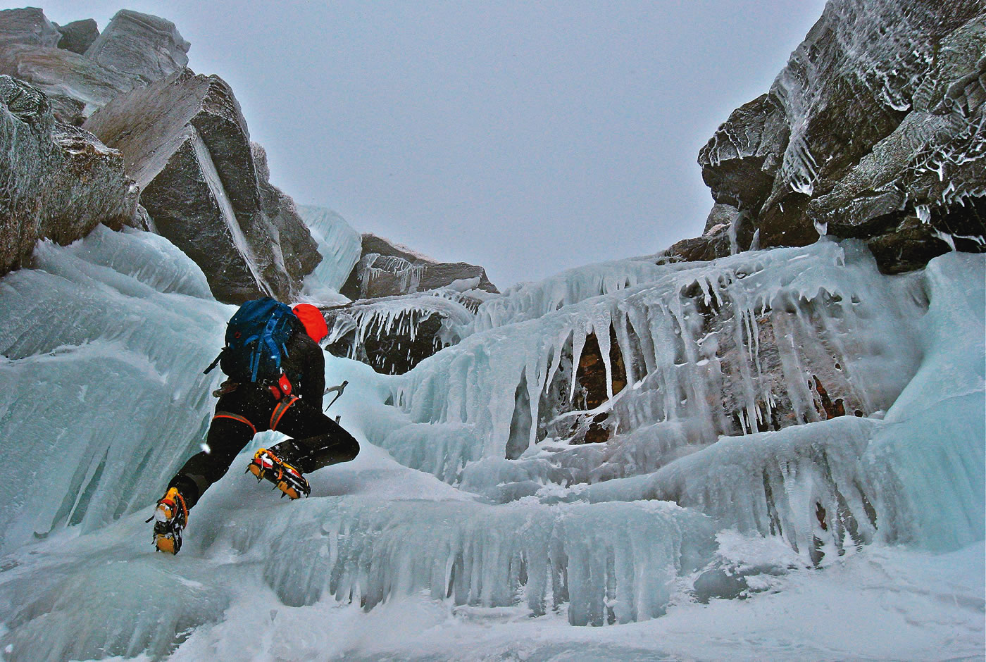 Emilie Drinkwater on Damnation Gully.