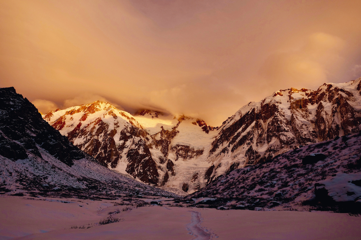 Sunset on Nanga Parbat. [Photo] Courtesy Vertebrate Publishing