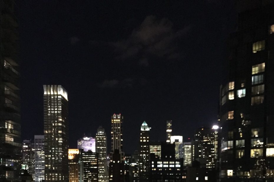 A photo of Manhattan from the author. On the connection between the landscapes of the wild and Manhattan, Brown writes, I remember the poet John Haines looking at me like I was crazy when I told him I was leaving Homer to move to a big urban jungle. He shuddered and said, 'I don't know how you can do that.' But what Alaska and Manhattan had in common was, again, a kind of intensity. And the same river running through them both. [Photo] Chip Brown
