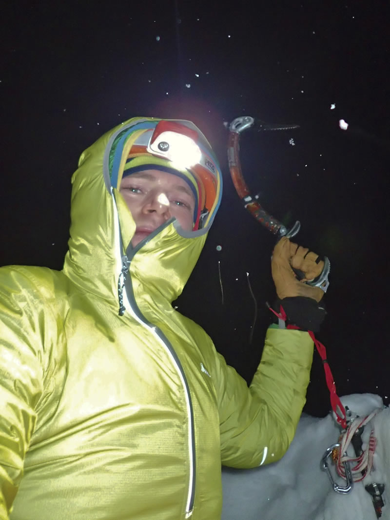 The author topped out on upper North Ridge. [Photo] Ben Dare