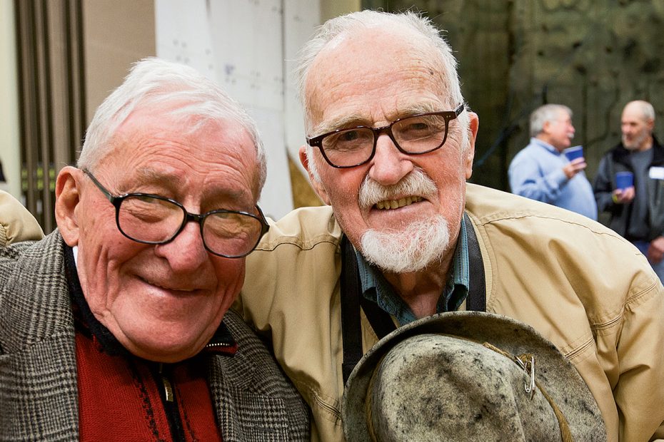 Bob Craig (left) and Dee Molenaar in Seattle, 2011. [Photo] John Scurlock