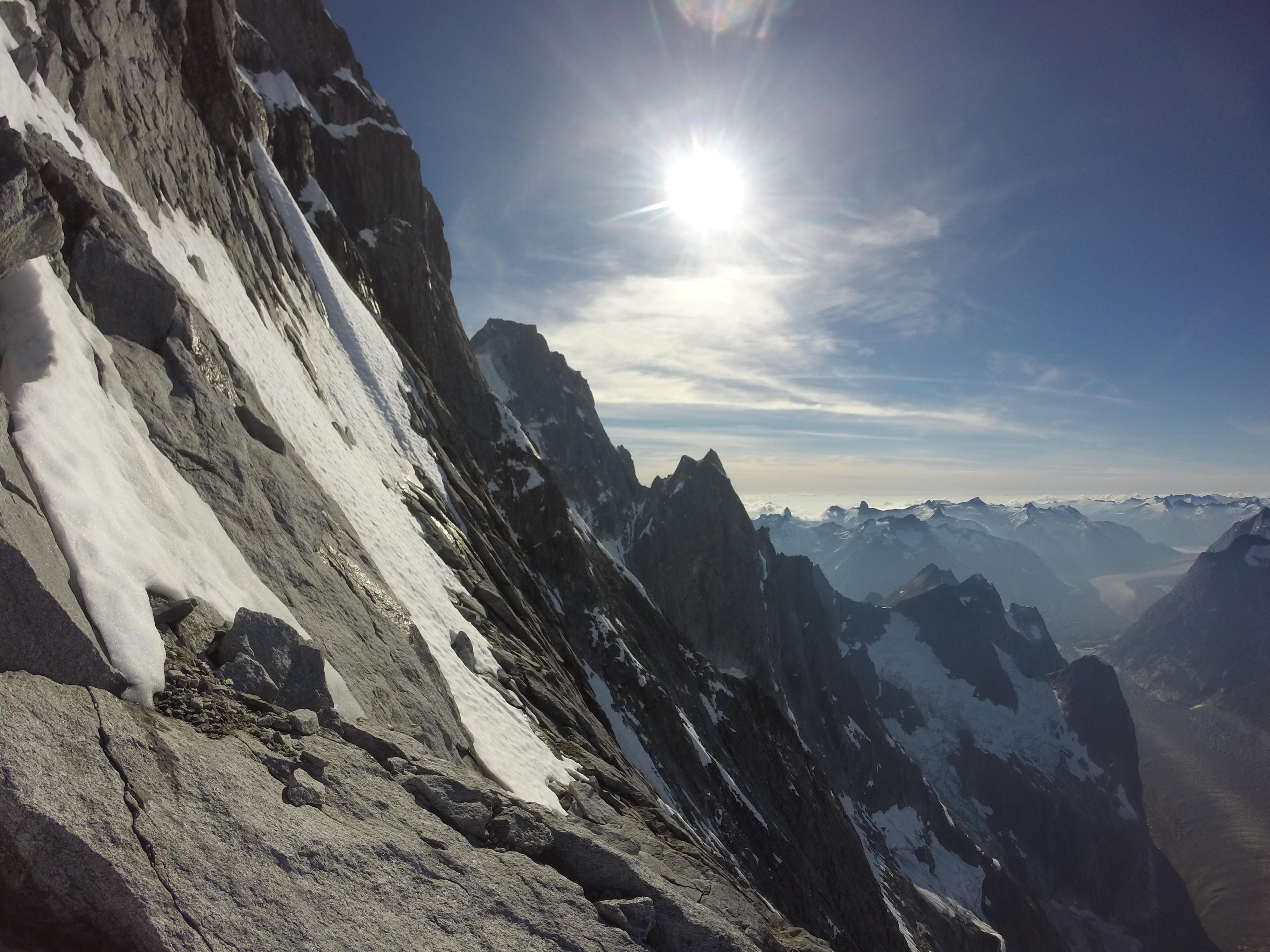 On the North Pillar. [Photo] Cole Taylor