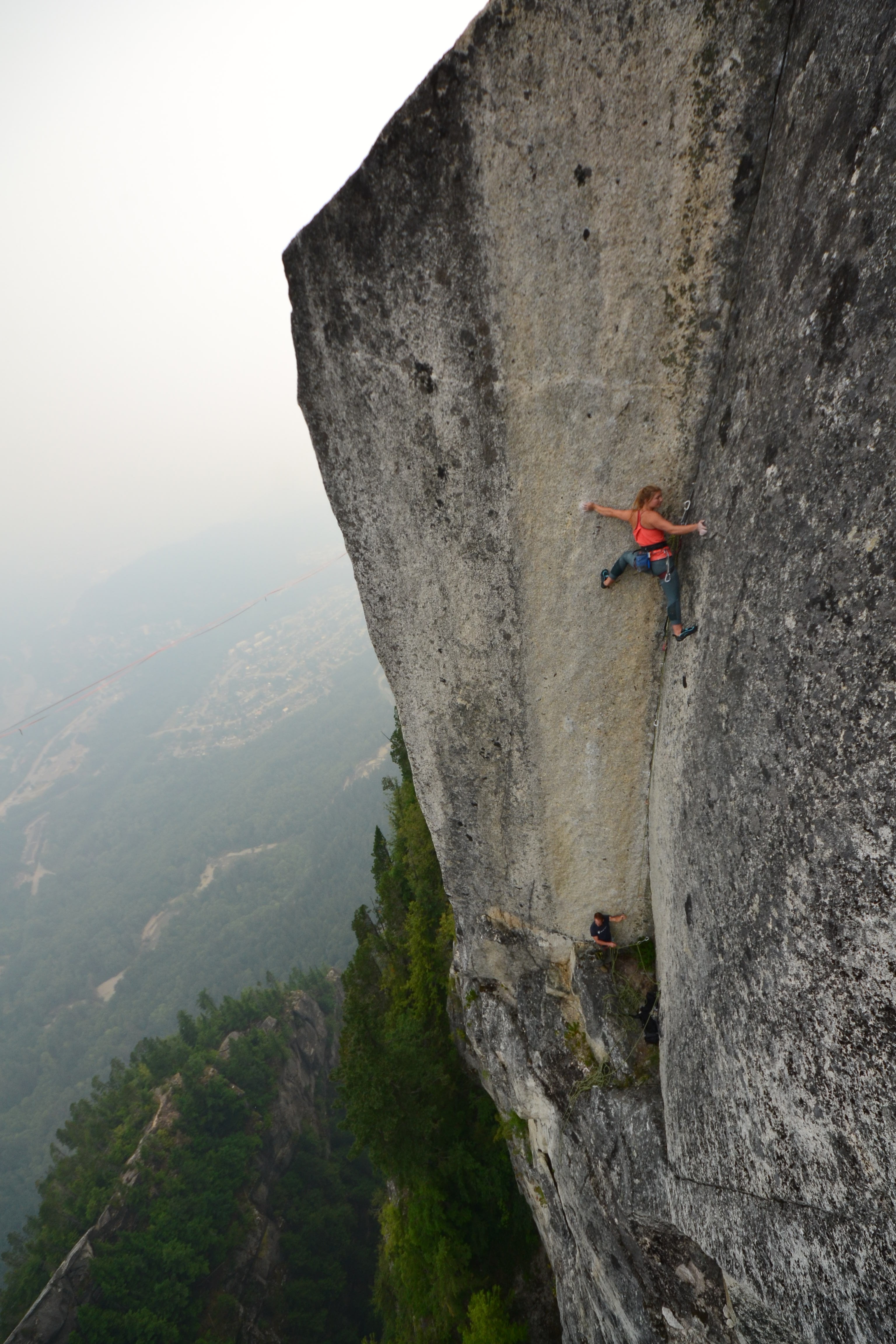 Hazel Findlay leads Tainted Love, aka Northern Soul (5.13d R), in Squamish, British Columbia [Photo] Jonny Baker