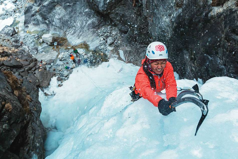Dawa Yangzum Sherpa, mountain guide. [Photo] John Burcham