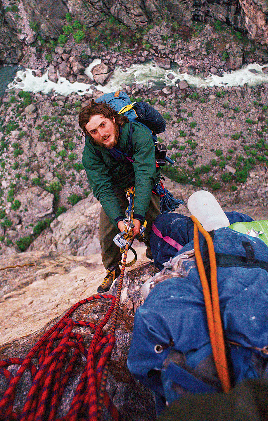 Bryan Becker on Hallucinogen Wall. [Photo] Ed Webster collection