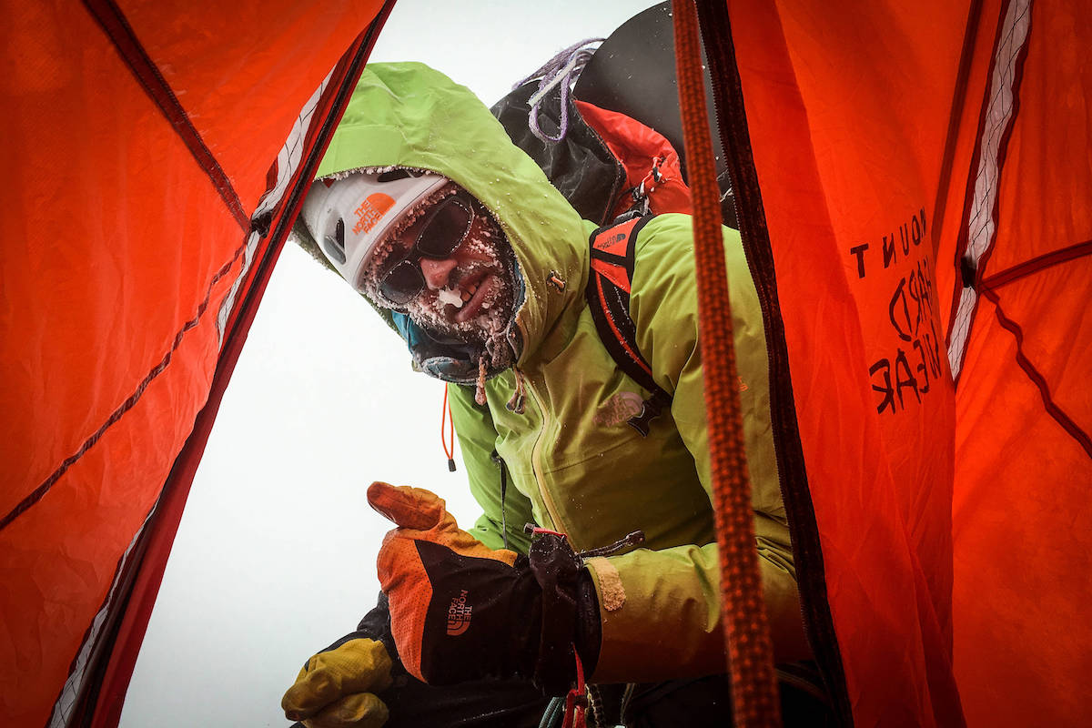 Hansjorg Auer during an attempt of Annapurna III's Southeast Ridge, Nepal, April 2016 [Photo] Alexander Bluumel/Red Bull Content Pool