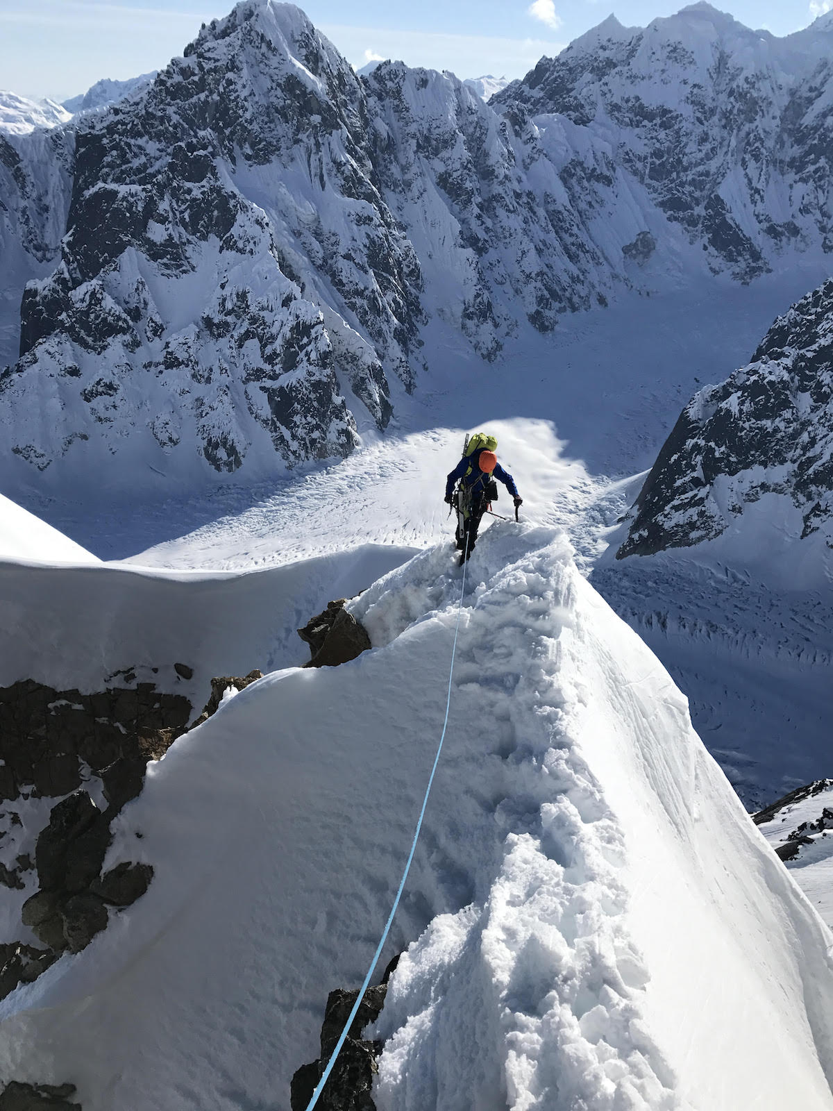 Helander walks the line. [Photo] Jess Roskelley