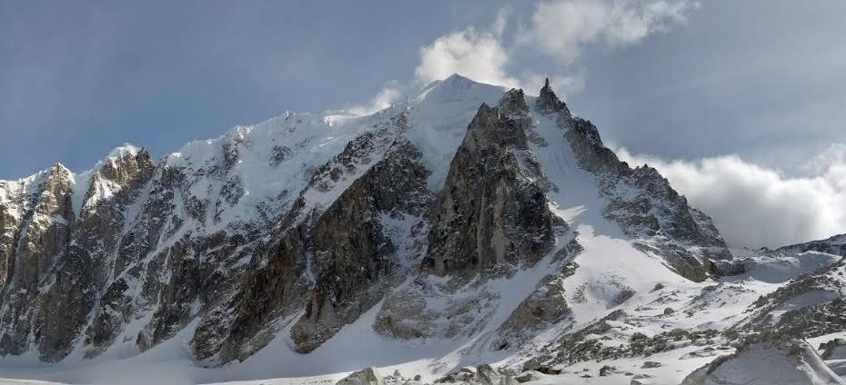 The unclimbed North Face of Jezebel: about 3,800 feet of rock, ice and mixed climbing. [Photo] Rick Vance