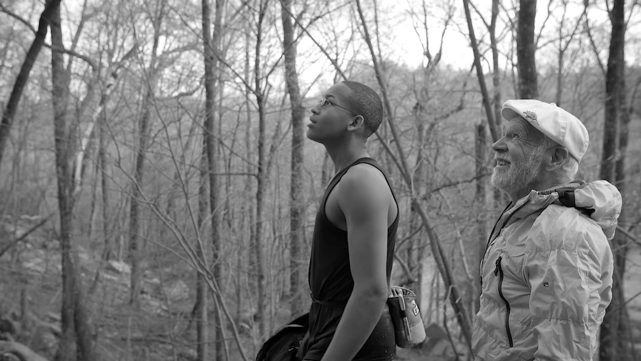 Kai Lightner and Doug Robinson at Stone Mountain State Park, North Carolina, in 2016. This photo was also published with Lightner's article from Alpinist 55 (2016), Between the Earth and the Sky. [Photo] Flatlander Films