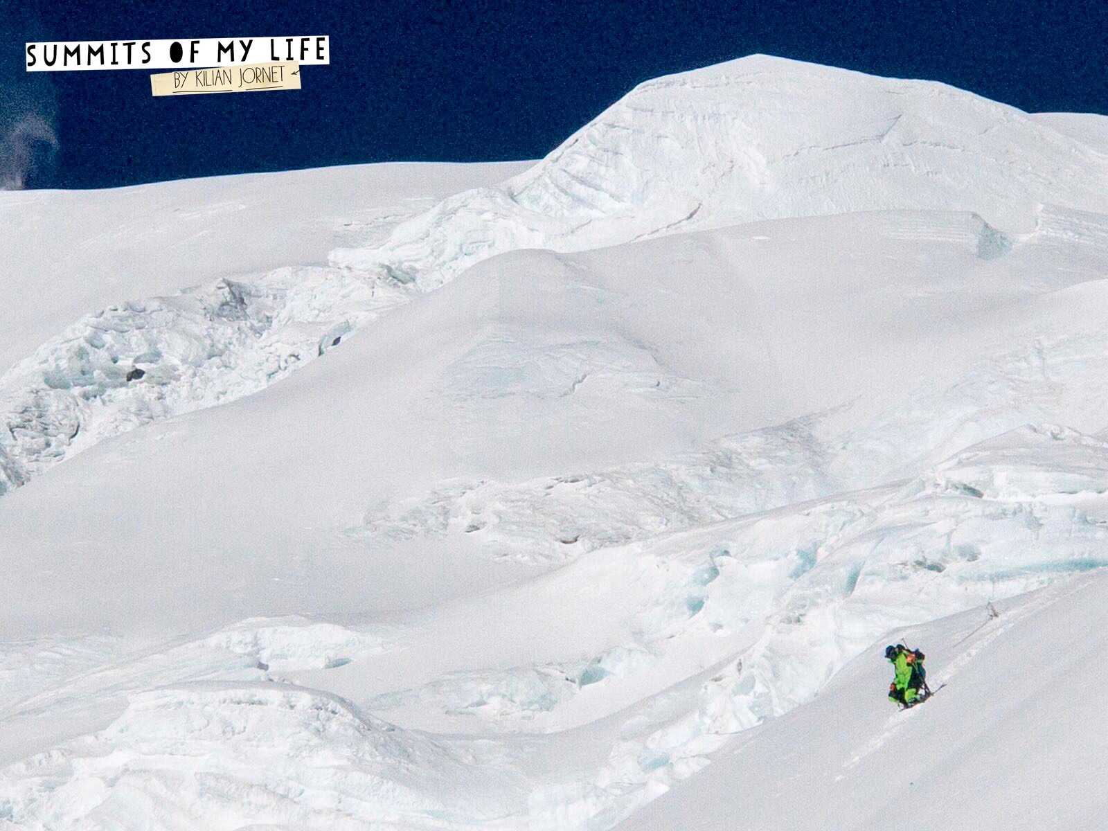 Jornet descends after summiting Everest's North Col route a second time on May 27. [Photo] Sebastien Montaz-Rosset/Kilian Jornet collection