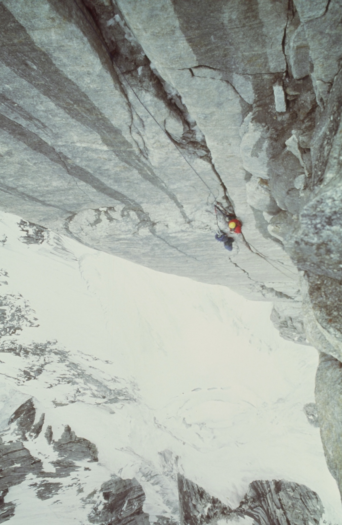 Kim on Uli Biaho. [Photo] John Roskelley, Kim Schmitz collection