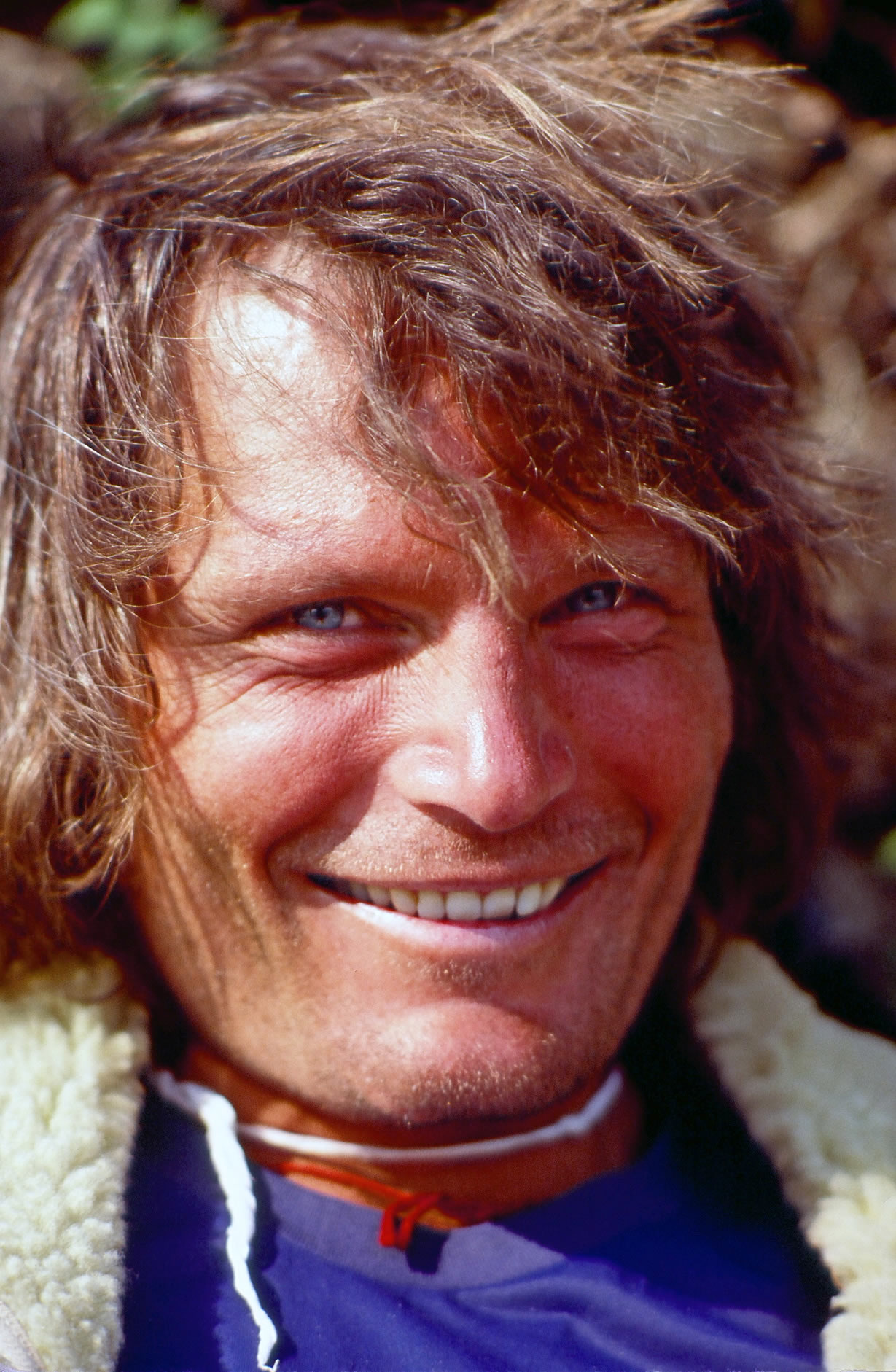 Kim Schmitz relaxing on the trek to Gaurishankar, 1979. [Photo] John Roskelley
