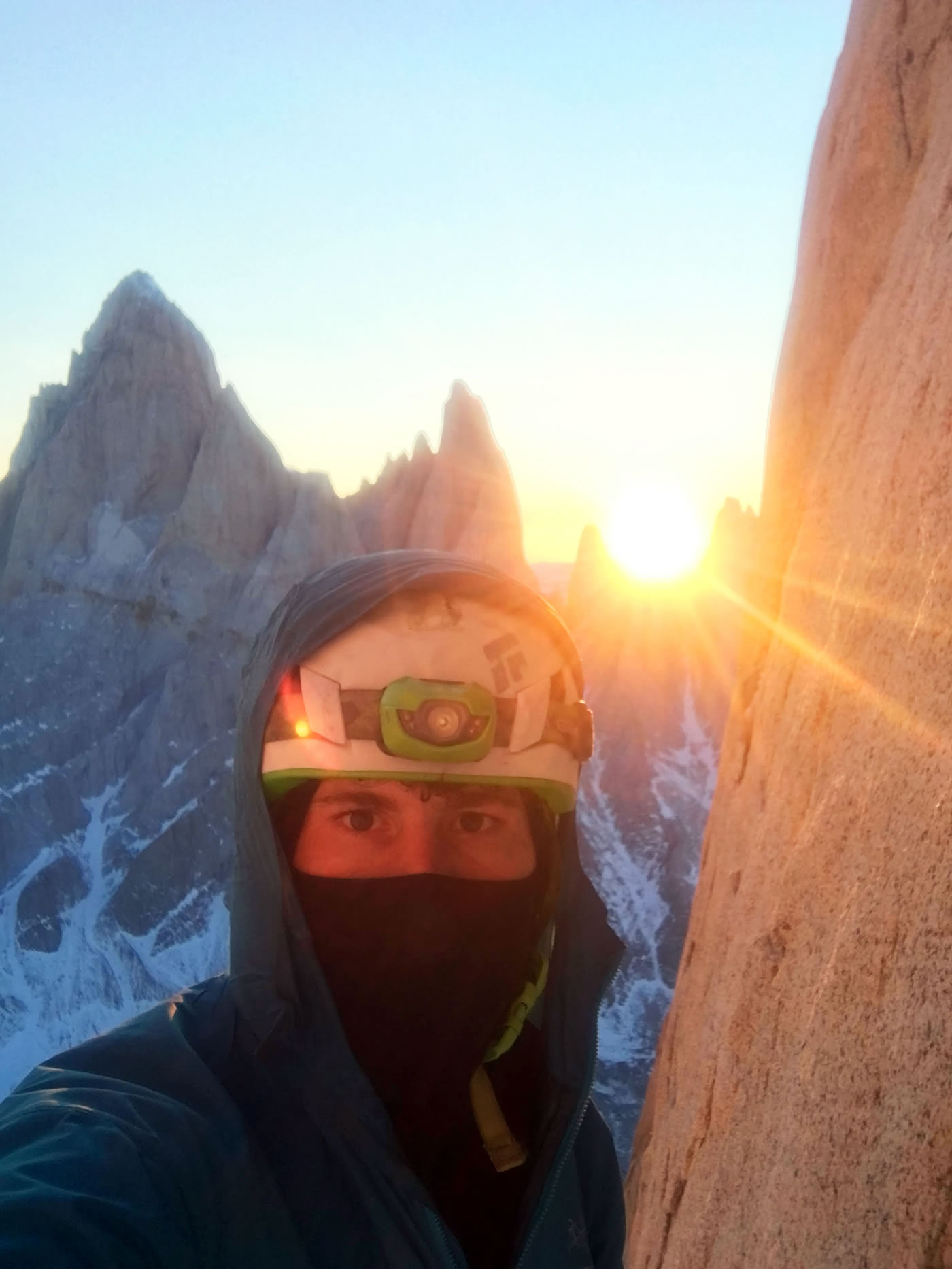 Marc-Andre Leclerc solo on Torre Egger in winter. [Photo] Marc-Andre Leclerc