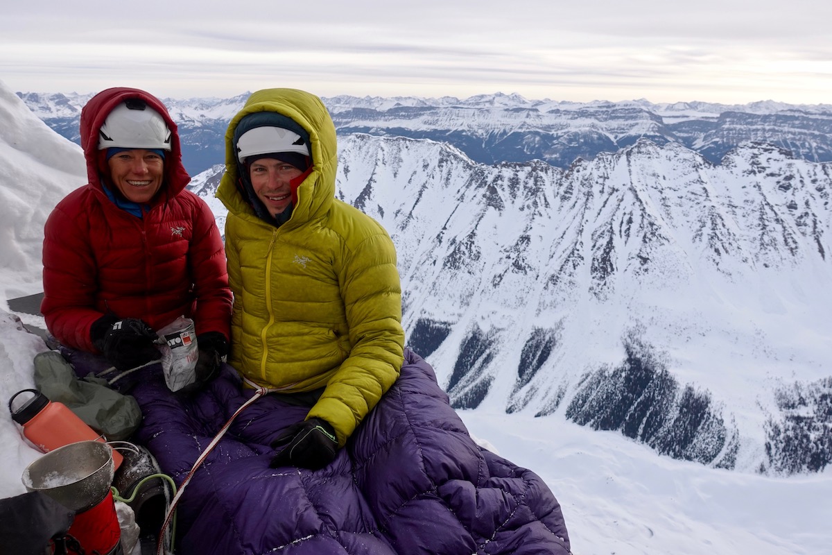 Papert and Lindic at the bivy. [Photo] Brette Harrington