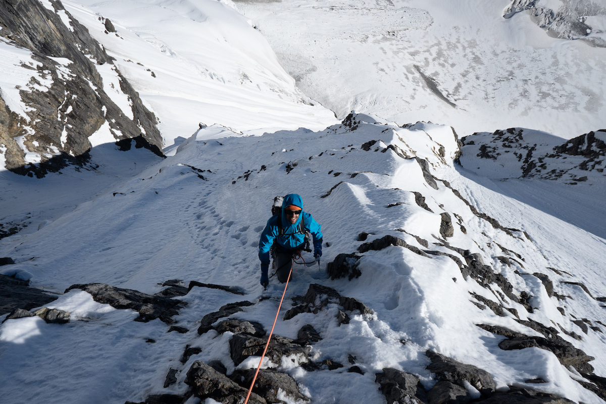 Looking down on Berg near the top. [Photo] Quentin Lindfield Roberts