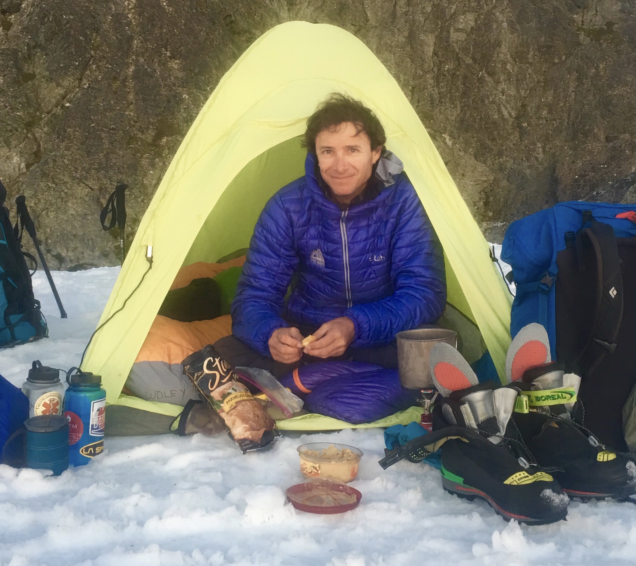 Front and Center: Patagonia's 850 Down Sleeping Bag 19F/-7C performs well,  starting with the unusual zipper location - Alpinist