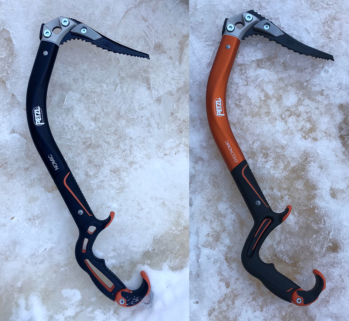 The new Petzl Nomic: Same swing with new picks, a mini hammer