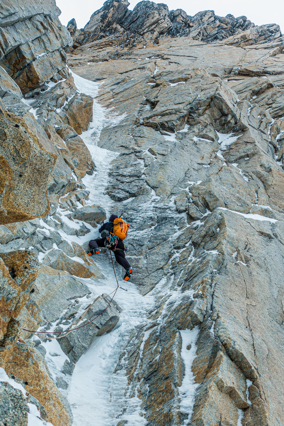 As an all-around ice tool, the Petzl Quarks are just as comfy and secure on steep and technical terrain as they are on easier slopes. McCrea on Super Domo. [Photo] Jon Griffin