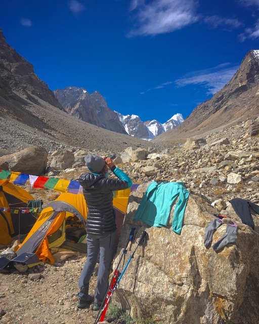 Fixmer at base camp. [Photo] Anna Pfaff