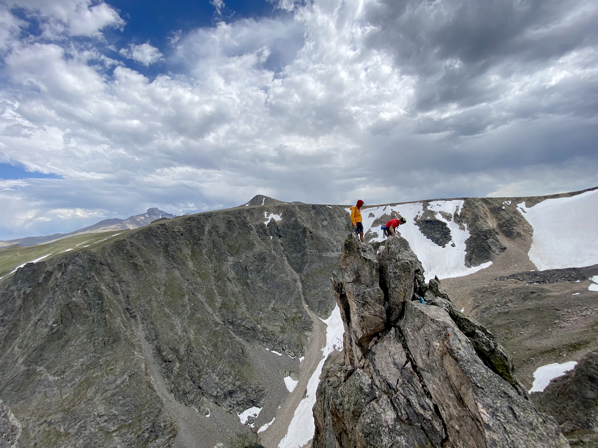 Honnold and Caldwell finishing Notchtop, the last climb of their 36-hour push. [Photo] Maury Birdwell