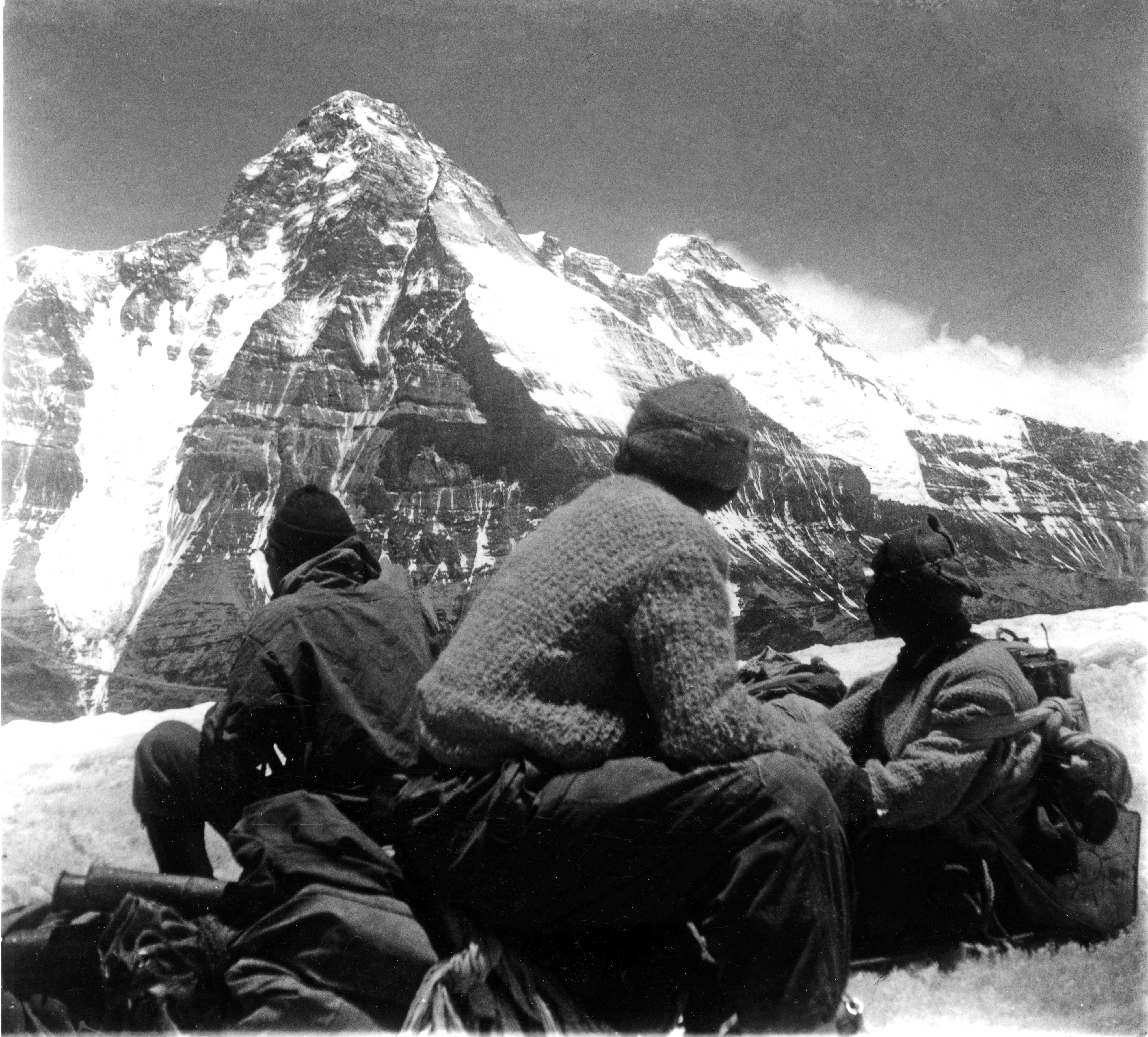A view of Nanda Devi (7816m) from snow camp on Devistan I (6678m) at about 6100 meters. [Photo] Suman Dubey collection