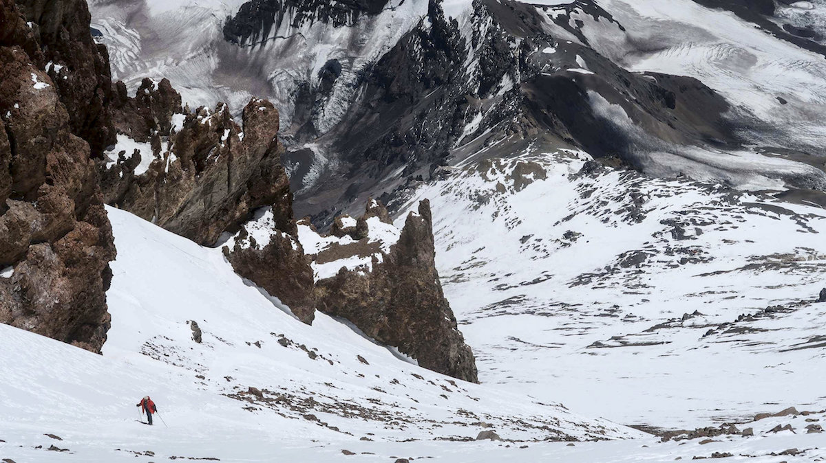 Stroeer high on Aconcagua. [Photo] Julian Kusi
