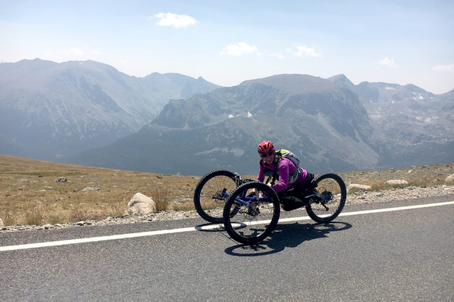 The author biking on Trail Ridge Road, Rocky Mountain National Park. [Photo] Zach Zehr
