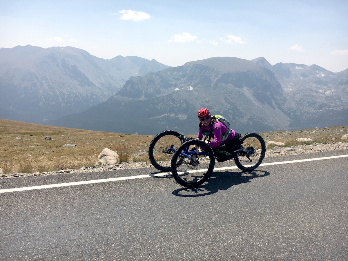 The author biking on Trail Ridge Road, Rocky Mountain National Park. [Photo] Zach Zehr