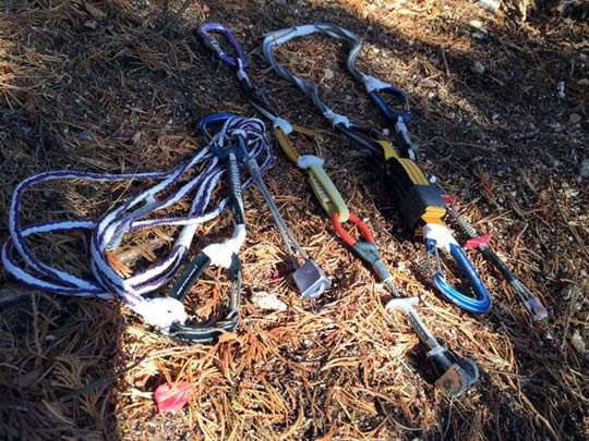 The gear for Pitch 4. [Photo] Keita Kurakami