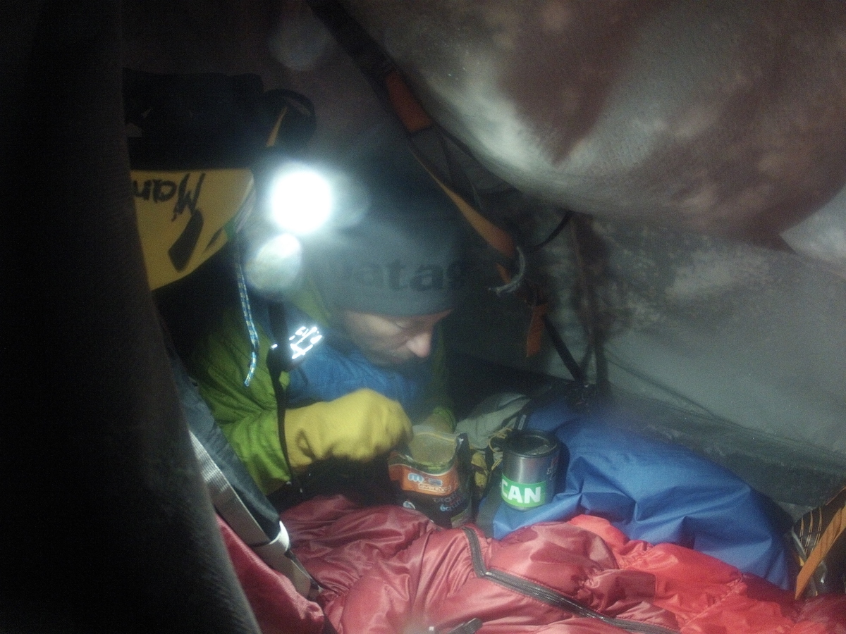 cozy home on the portaledge. [Photo] Marek Raganowicz
