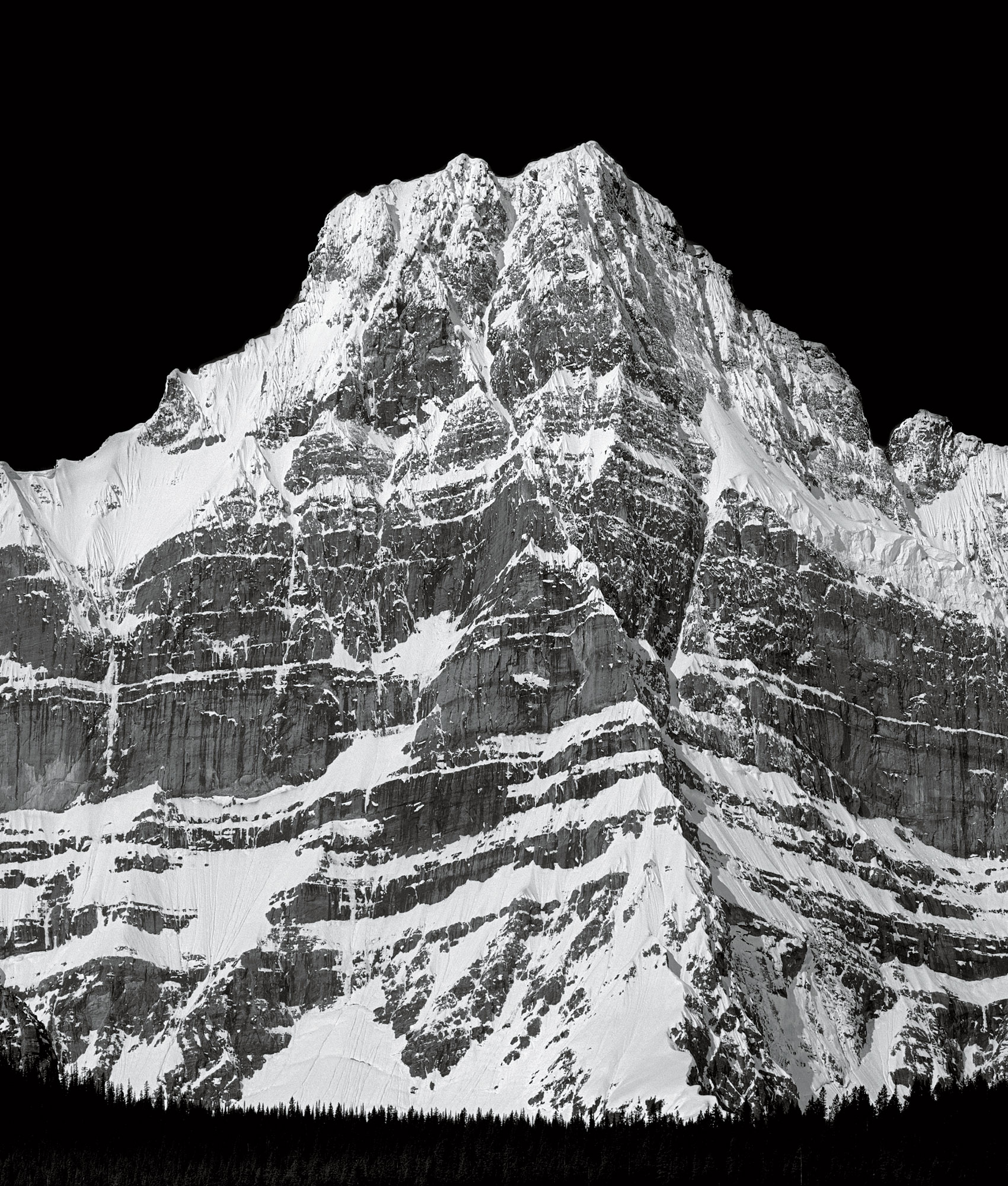 Northeast face of Howse Peak (3295m). [Photo] Ed Cooper