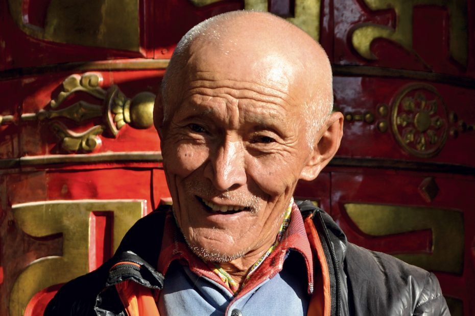Lopsang Tshering Sherpa recalls small perks from mountaineering work: I often came back with clothes that no one else had in Kathmandu. He drank so much tea on expeditions that he was called Tea Lopsang. Now, he grows tea in his village, where everyone calls him Chiya Baje (Grandpa Tea). [Photo] Kapil Bisht