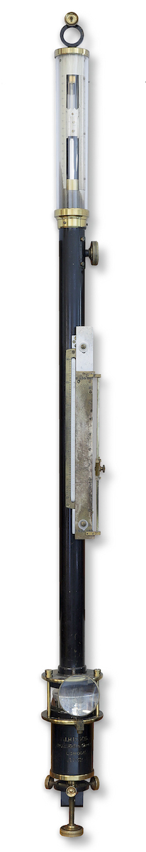 A barometer. [Photo] Clark Linehan. Special thanks to Don McCasland, Program Director, Blue Hill Observatory Science Center
