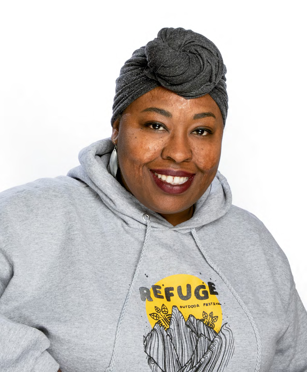 Chevon Powell, organizer of the Refuge Outdoor Festival. [Photo] Earica Brown