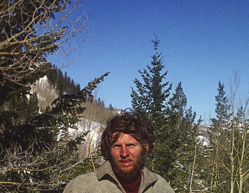 Michael Kennedy in 1976, after the first ascent of the Ames Ice Hose with Steve Shea and Lou Dawson. [Photo] Michael Kennedy collection