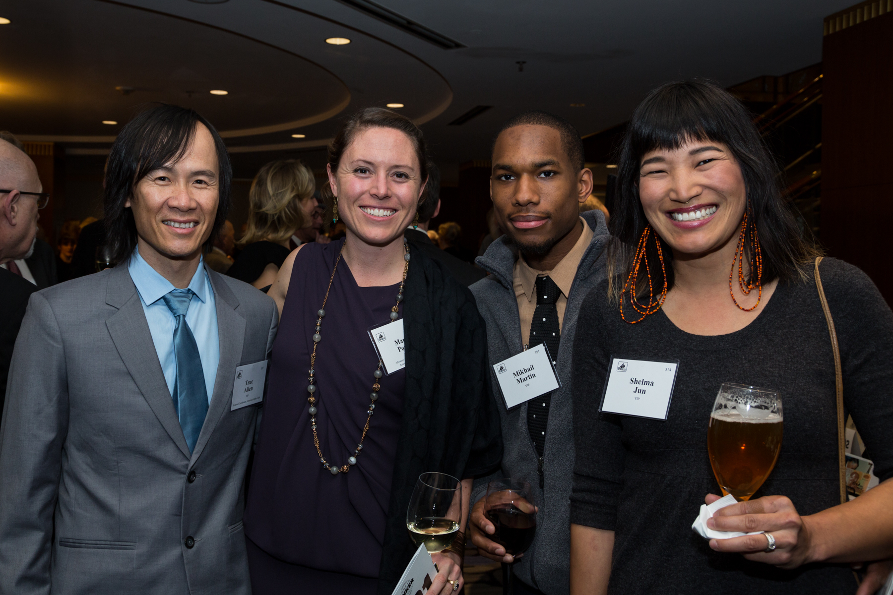 From left to right: Tree Allen, Maria Povec, Mikhail Martin and Shelma Jun. [Photo] Tegra Nuess