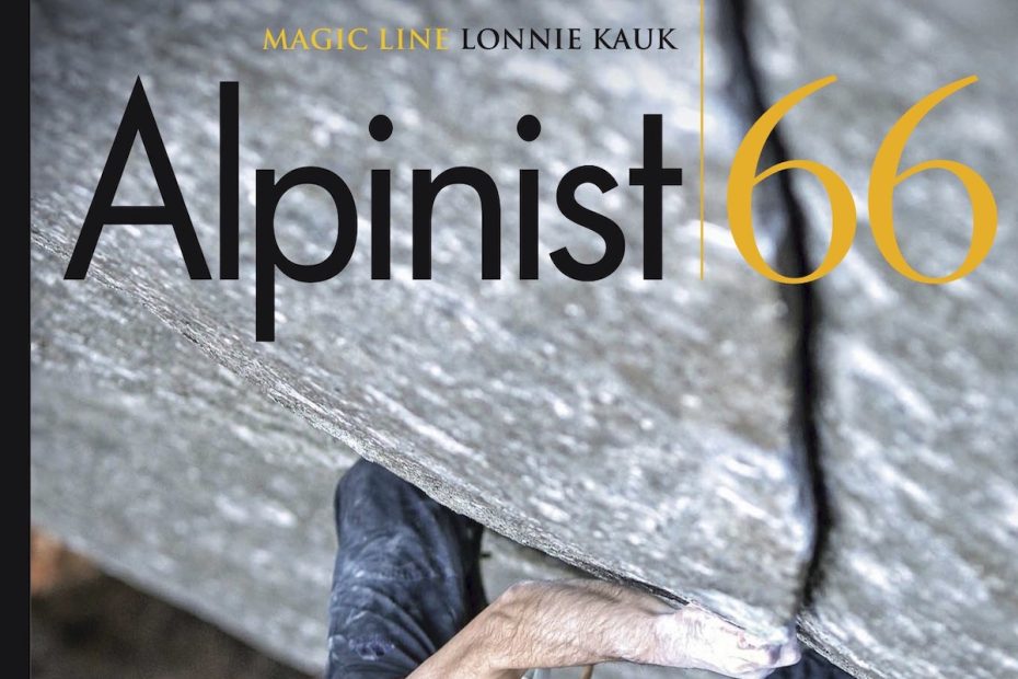 The cover of Alpinist 66 features Lonnie Kauk climbing Magic Line (5.14c) in Yosemite Valley. The story is on the long list for Best Mountaineering Article in the Banff Mountain Book Competition. 13 Feet Under by Jayme Moye is from the same issue and is also on the Banff longlist in the same category. [Photo] Jim Thornburg
