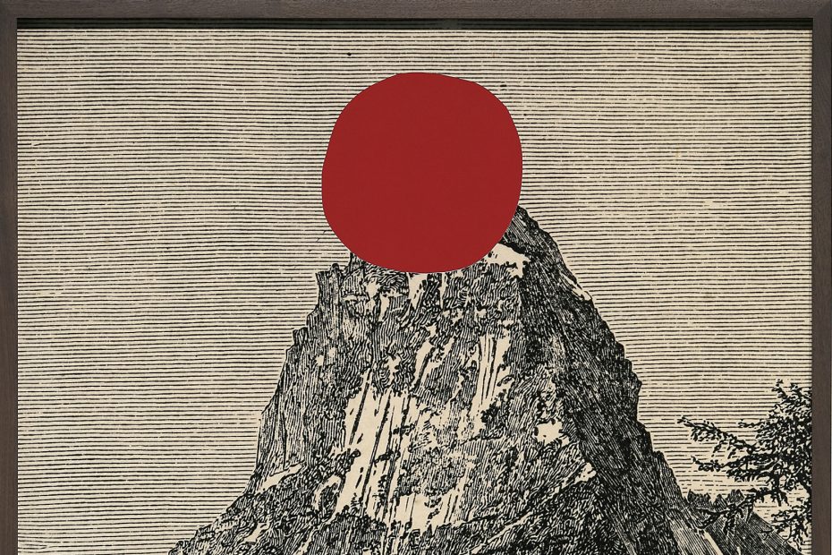 [Image] Richard T. Walker. the fallibility of intent #1, 2015; cut-out archival pigment print; 32 x 48 in. Walker's work teeters between the humorous and melancholic, juxtaposing the sublime with what it means to be imperfect and ultimately human, wrote Amy Owen in a California Gatehouse Gallery brochure. Courtesy, Richard T. Walker
