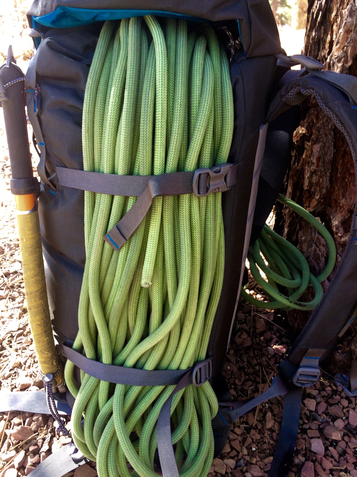 The Warthog's lateral compression straps. [Photo] Mike Lewis