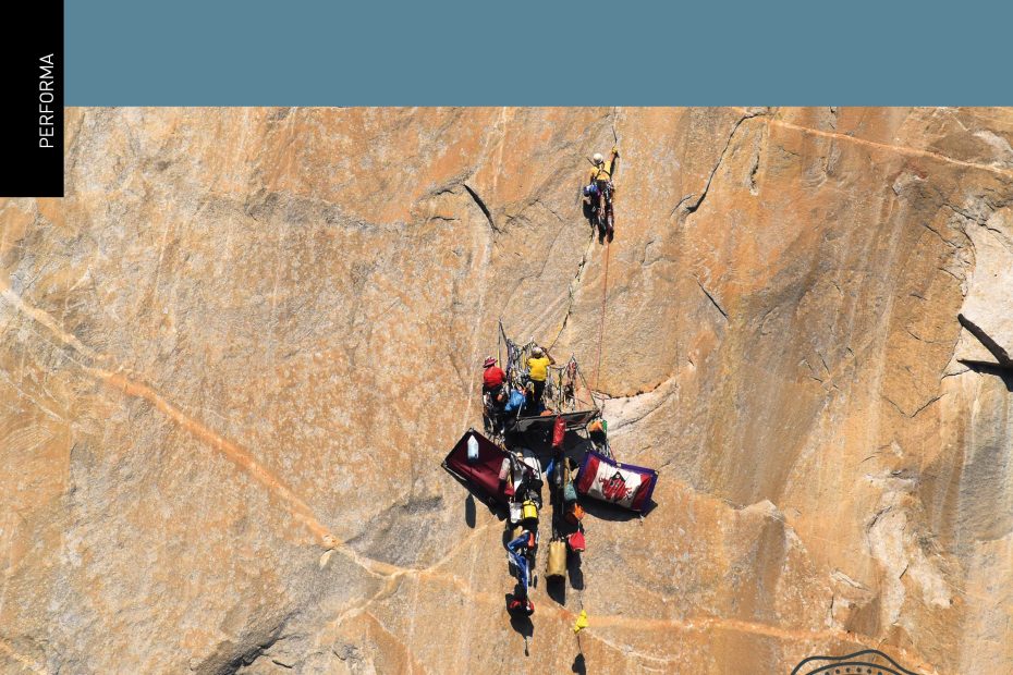 [Book cover] Hooking Up: The Ultimate Big Wall and Aid Climbing Manual (2019), by Peter Zabrok and Fabio Elli, $59.95. [Cover photo] Tom Evans
