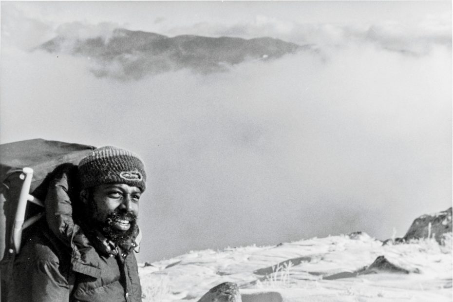Ed Roberson on Mt. Washington (Agiocochook), New Hampshire, date unknown. [Photo] Courtesy Frank Daugherty