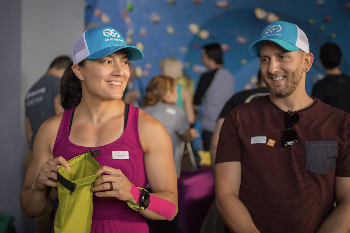 Get Out And Trek's ClimbOUT for Pride event in New York City, 2019. [Photo] Courtesy of GOAT