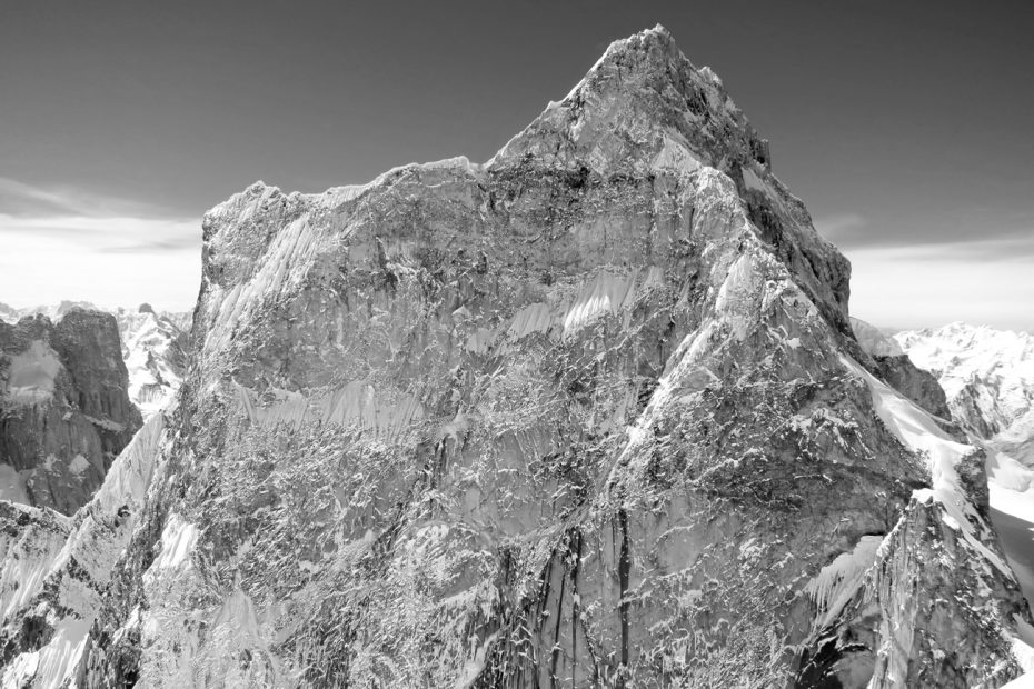 Ogre II (6980m) above the Choktoi Glacier in Pakistan. [Photo] Courtesy of Kyle Dempster