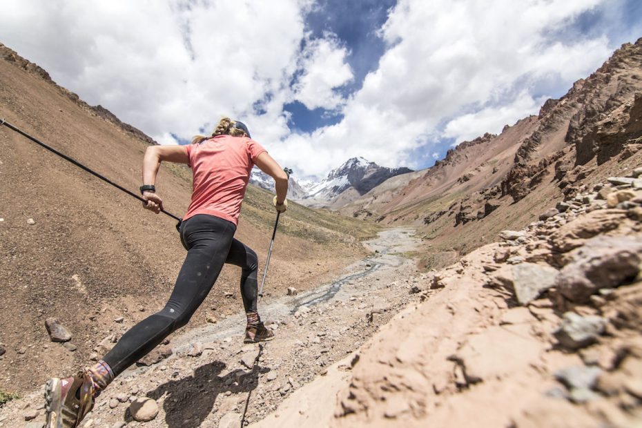 Sunny Stroeer on Aconcagua (6962m). [Photo] Sunny Stroeer collection