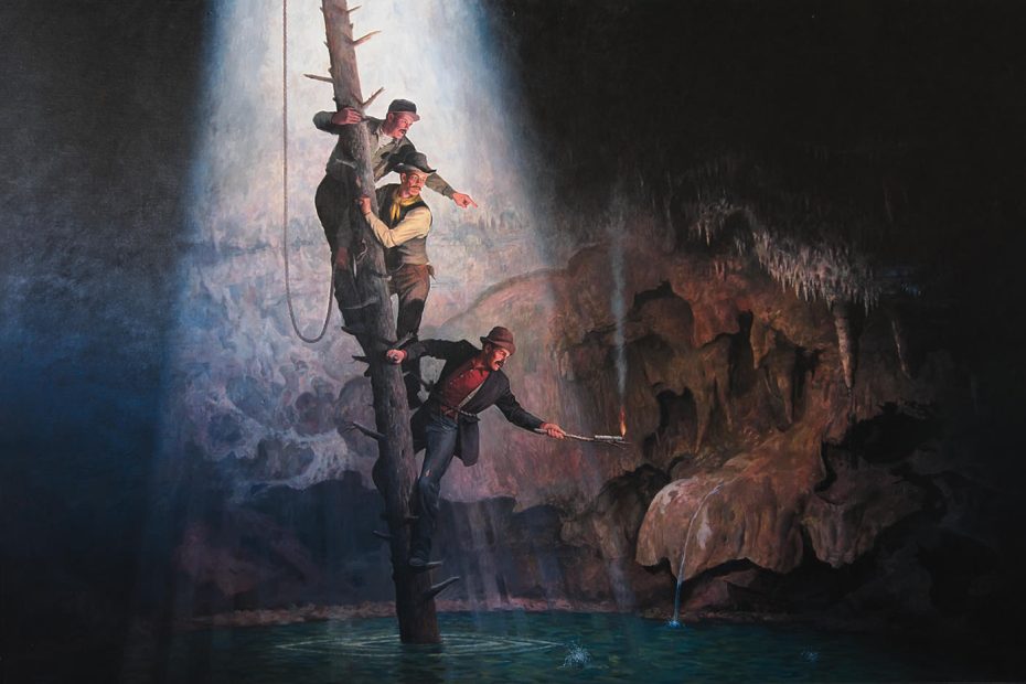 Don Frache's mural Chamber of Jewels (acrylic on canvas, 1984)
