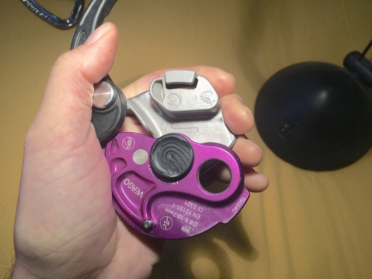 The Trango Vergo provides ample instruction on the device. [Photo] Mike Lewis
