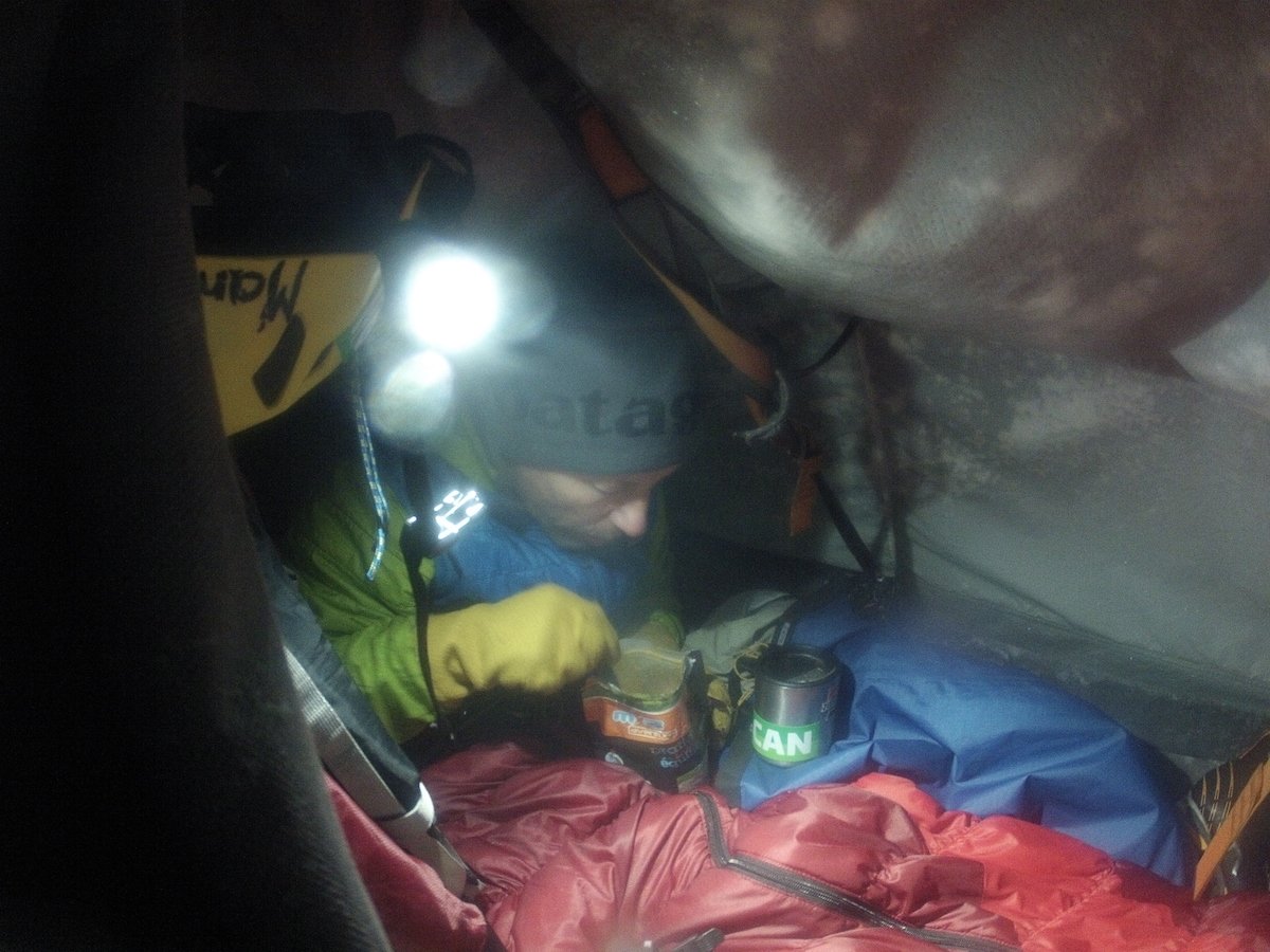 cozy home on the portaledge. [Photo] Marek Raganowicz