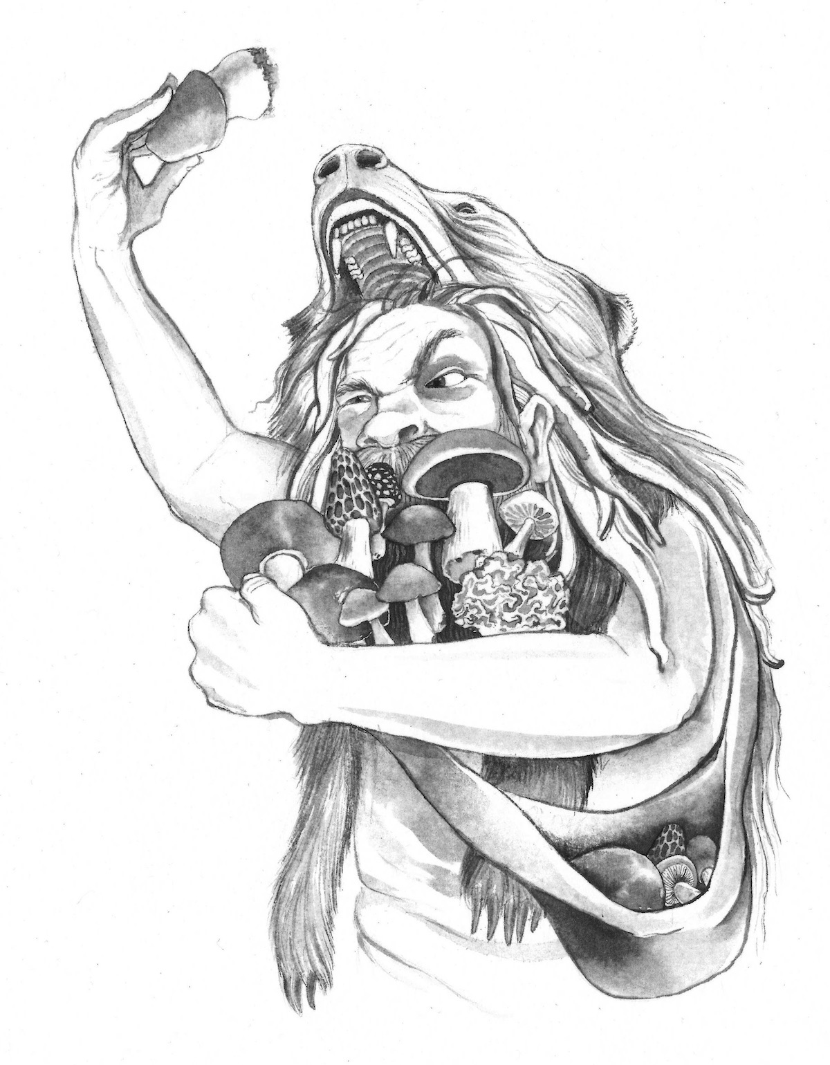 Berserker. Illustration by Justin Gibbens. [Image] Courtesy of Mountaineers Books